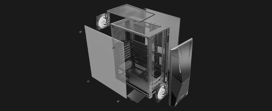 کیس کامپیوتر گرین مدل ARIA