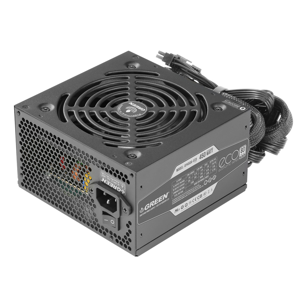 پاور GP450A-ECO Rev3.1 گرین 450 وات ا Green GP 450A-ECO Rev3.1 Computer Power Supply