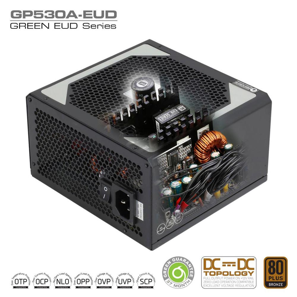پاور GP530A-EUD گرین 530 وات ا Green GP530A-EUD Computer Power Supply