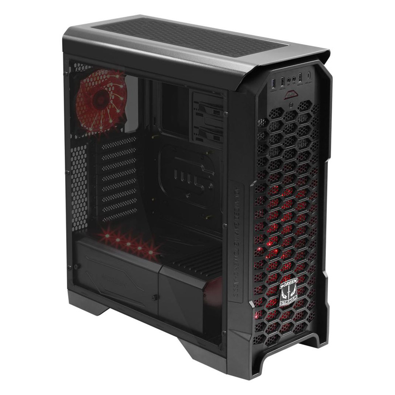 کیس کامپیوتر STRIKER گرین ا Green STRIKER Computer Case