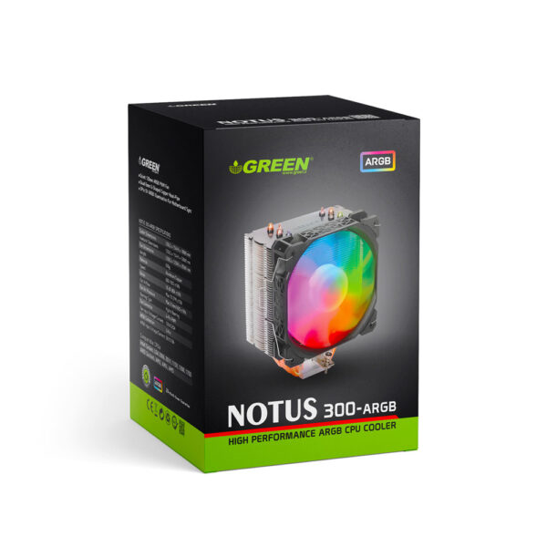 خنک کننده بادی پردازنده گرین GREEN NOTUS 300-ARGB