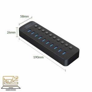 خرید هاب USB 3.0 اوریکو ORICO CT2U3-10AB از کامپیوترچی