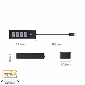 خرید هاب USB 3.0 اوریکو ORICO PW4U-C3-015 از کامپیوترچی
