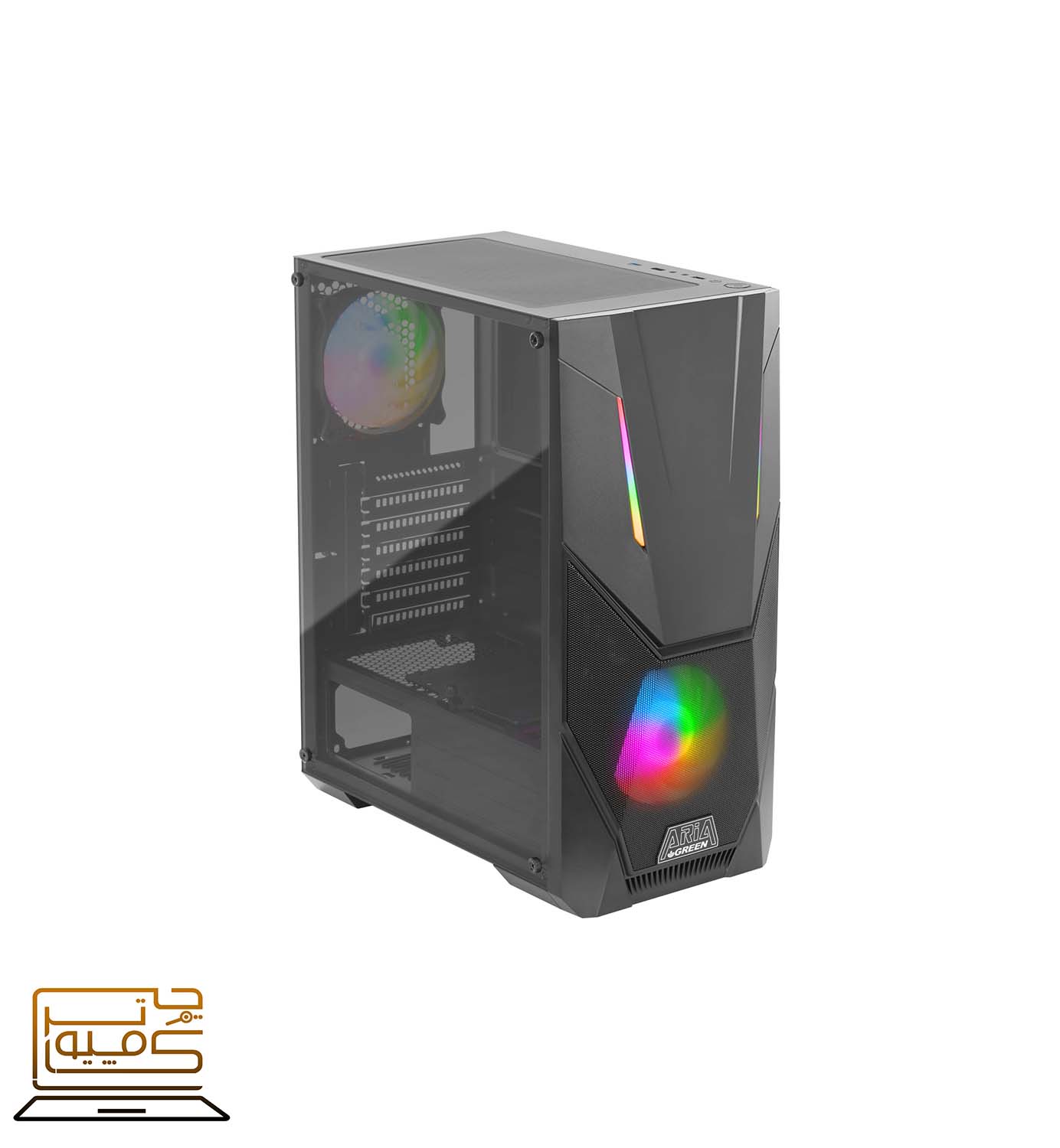 کیس کامپیوتر ARIA گرین ا Green ARIA Computer Case