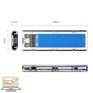 خرید باکس SSD اوریکو ORICO TCM2-C3 M.2 NVMe از کامپیوترچی